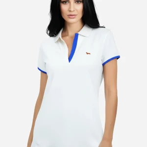 Camiseta Polo Blanca/Azul H&B