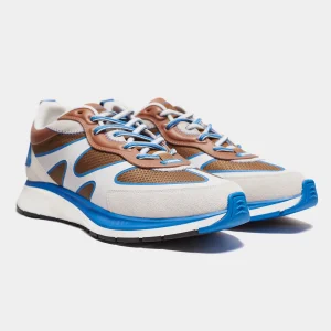 Sneakers Café/Azul Cielo Z.