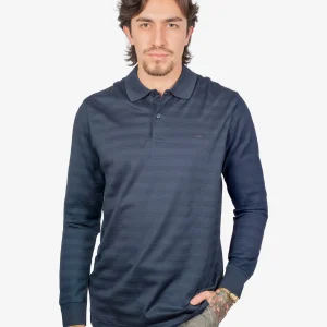 Camiseta Polo Azul Algodón H&B
