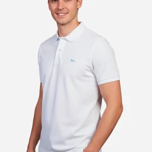 Camiseta Polo Hombre Blanca H&B