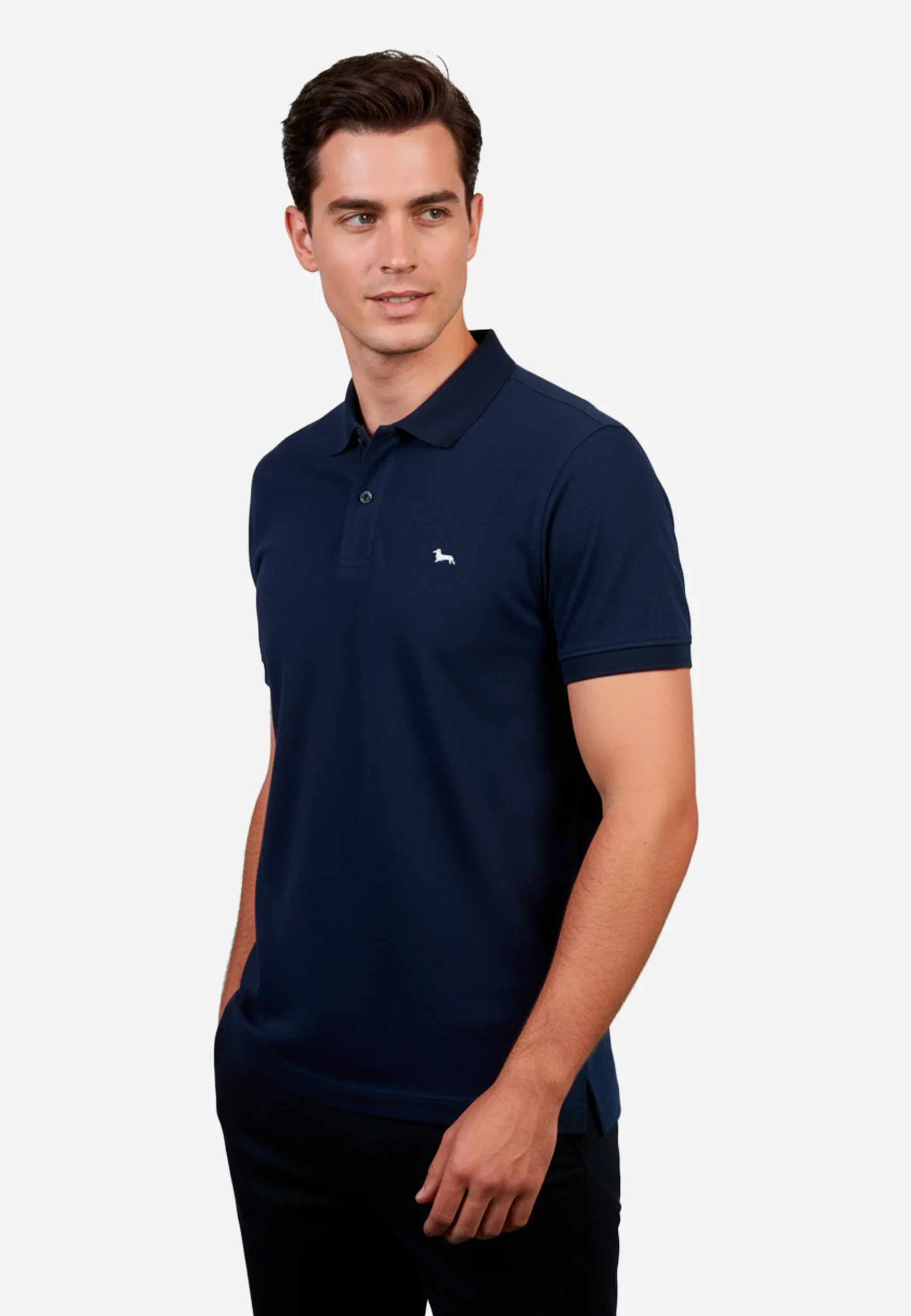 Camiseta Polo Hombre Azul H&B