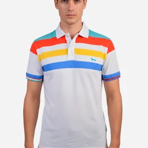 Camiseta Polo Hombre Rayas H&B