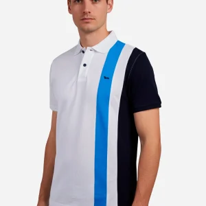 Camiseta Polo Blanca/Azul Cielo H&B