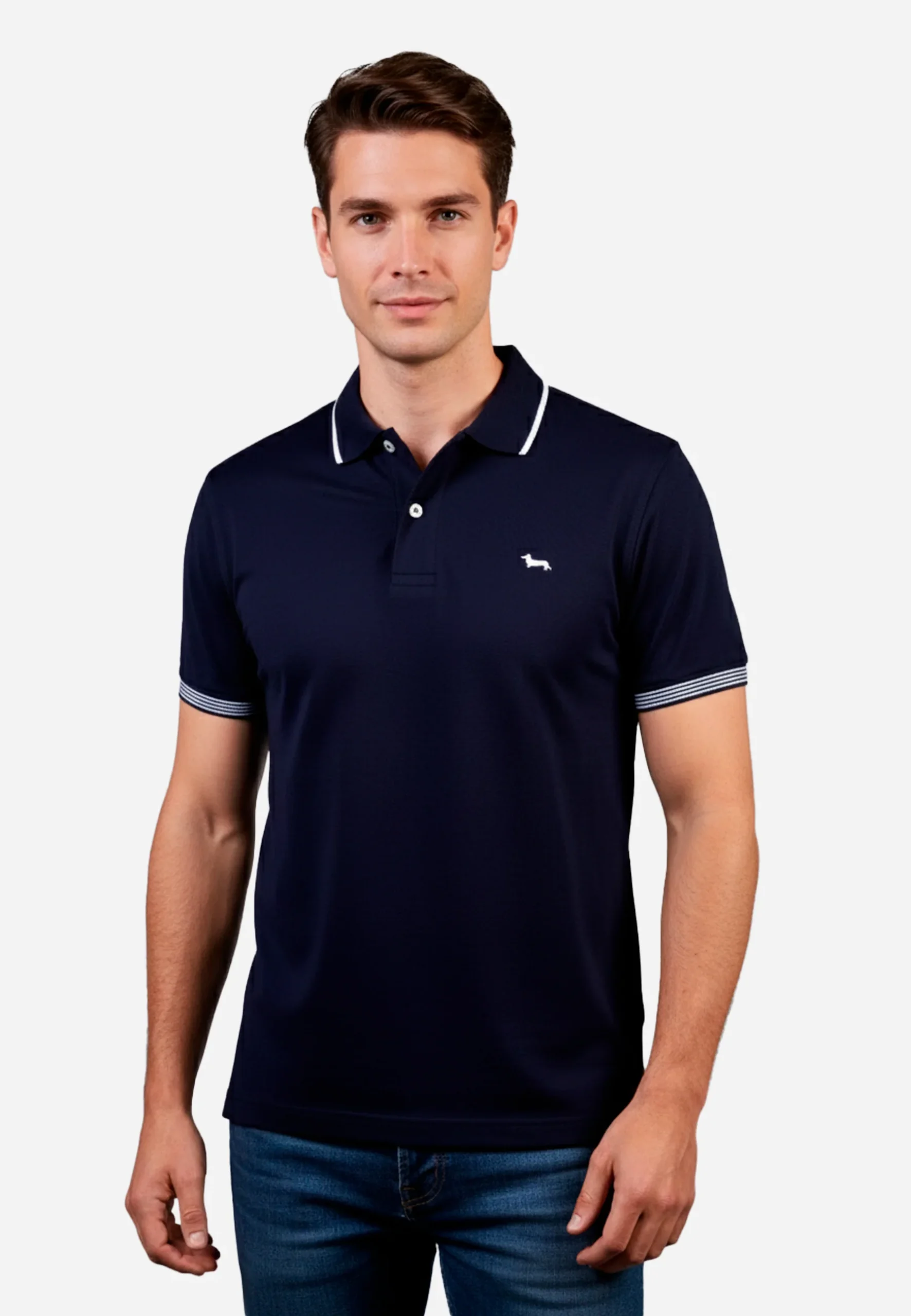 Camiseta Polo Azul Marino H&B
