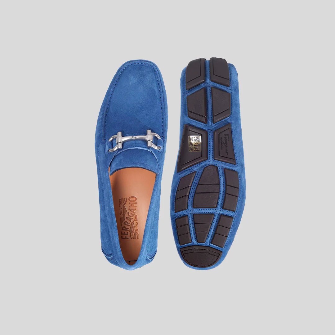 Zapato Mocasines Parigi Eco Nubuck Azul S.F. - Imagen 4