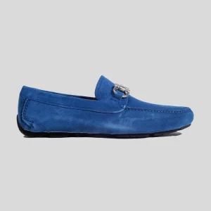 Zapato Mocasines Parigi Eco Nubuck Azul S.F.