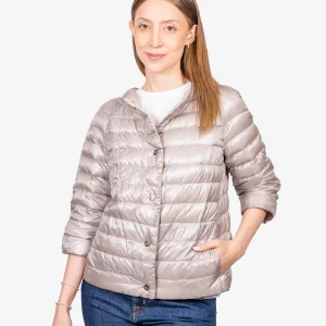 Chaqueta Acolchada Dama Beige