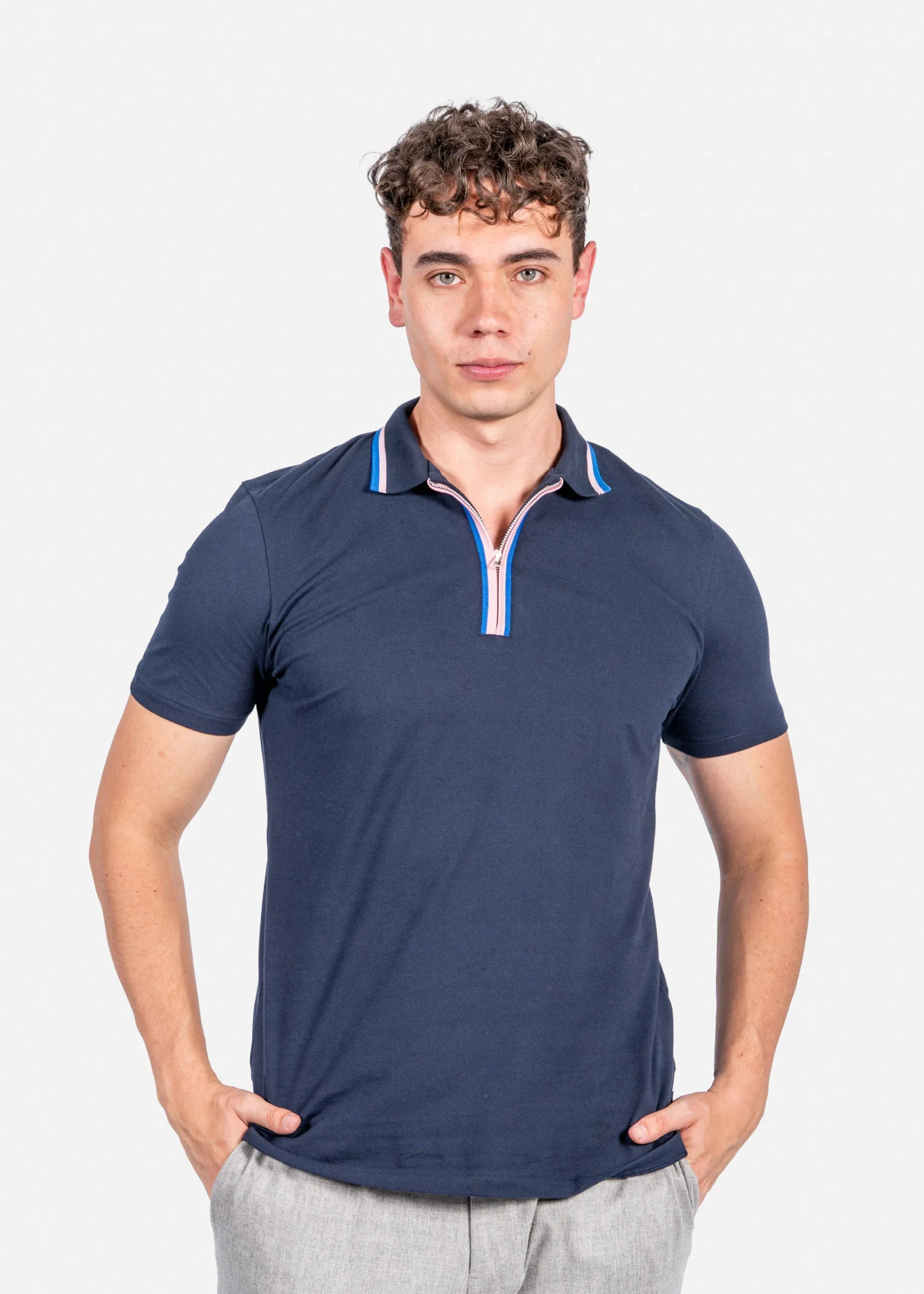 Camiseta Polo Azul Marino P.S.