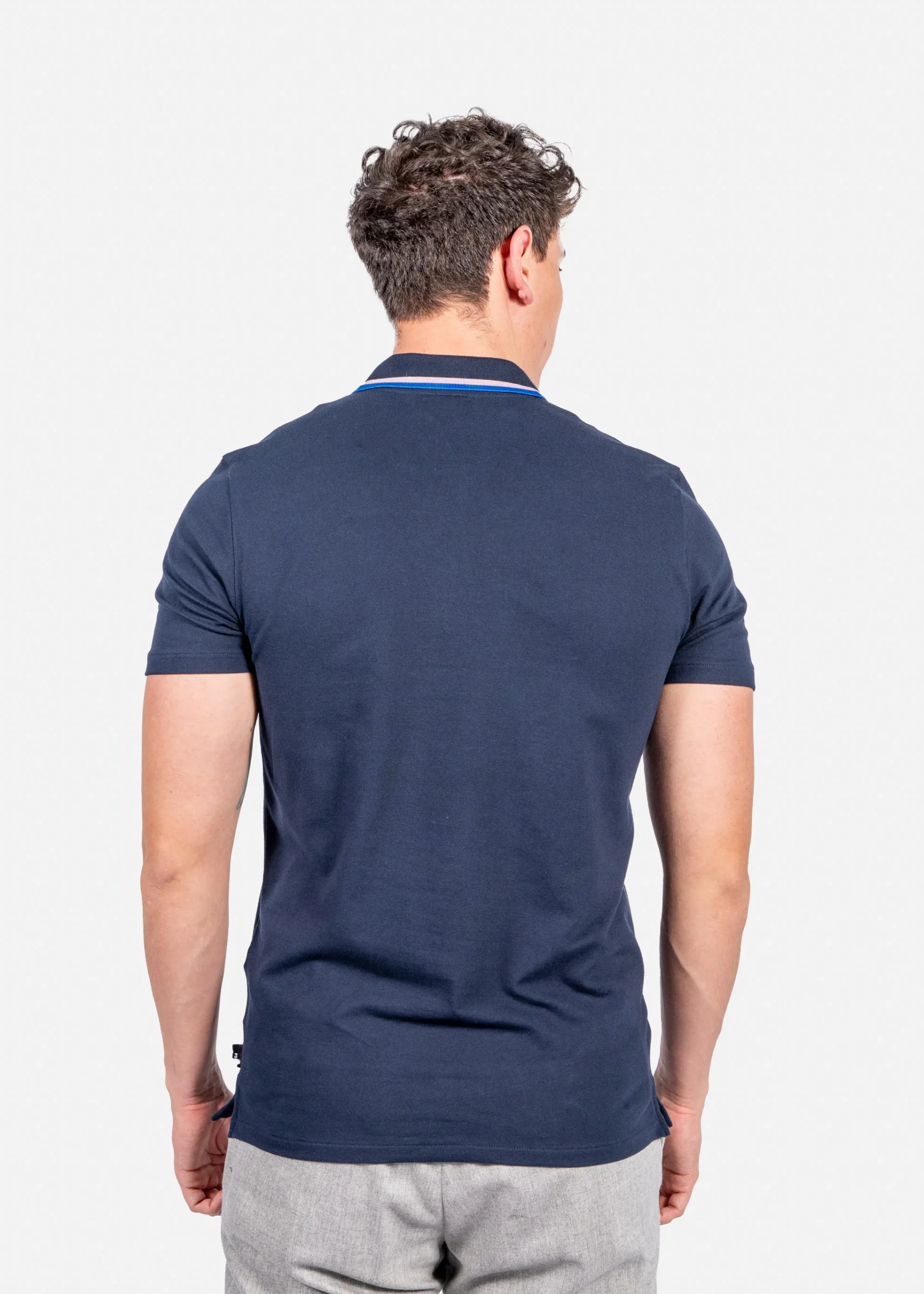 Camiseta Polo Azul Marino P.S. - Imagen 3
