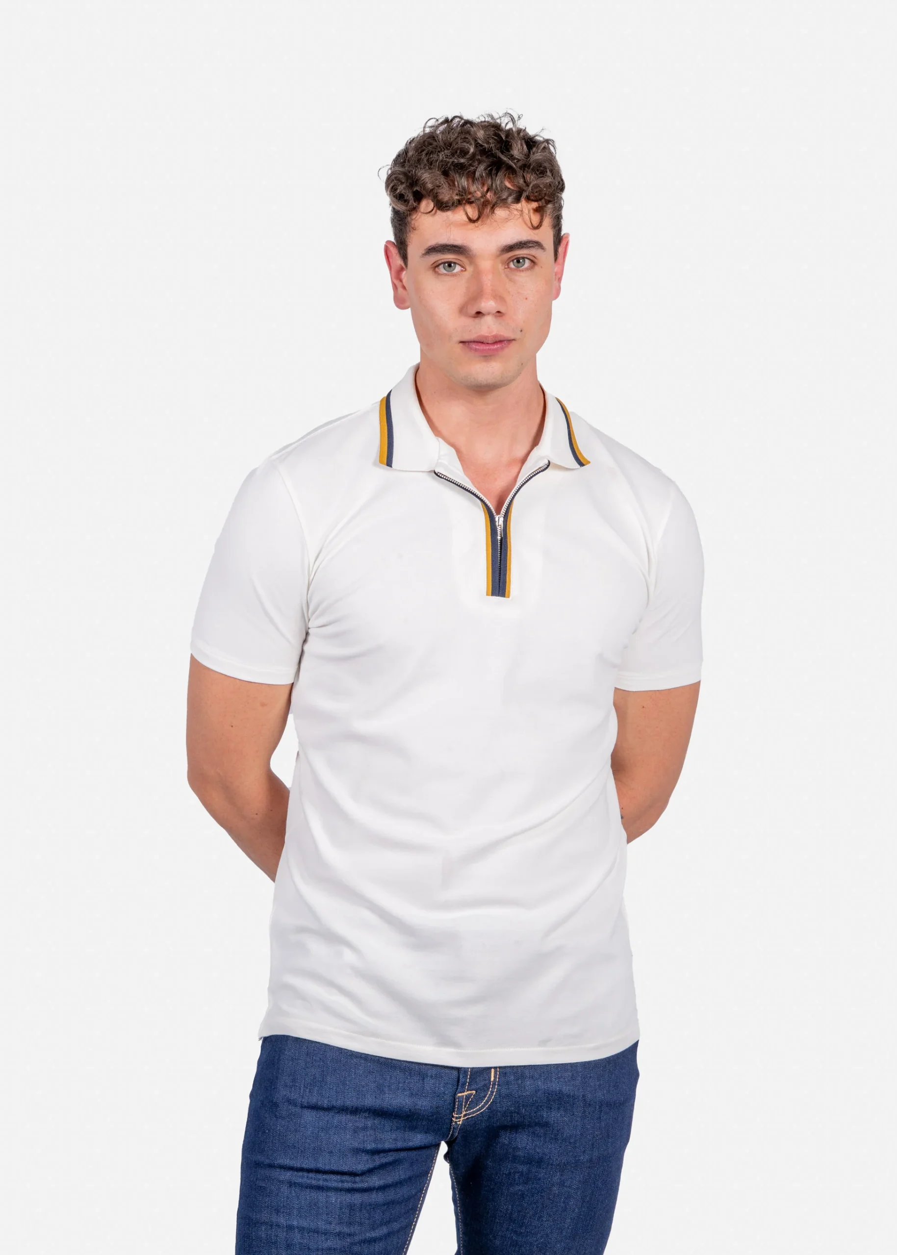 Camiseta Polo Blanca P.S.