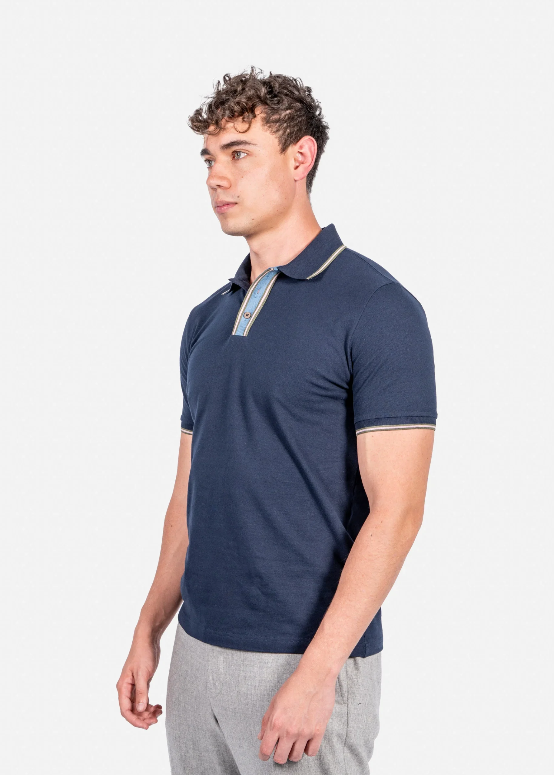 Camiseta Polo Azul Marino P.S. - Imagen 3