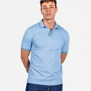 Camiseta Polo Hombre Azul Cielo P.S.