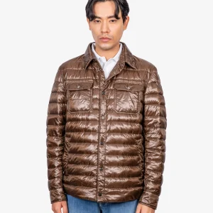Chaqueta Hombre Café Nylon