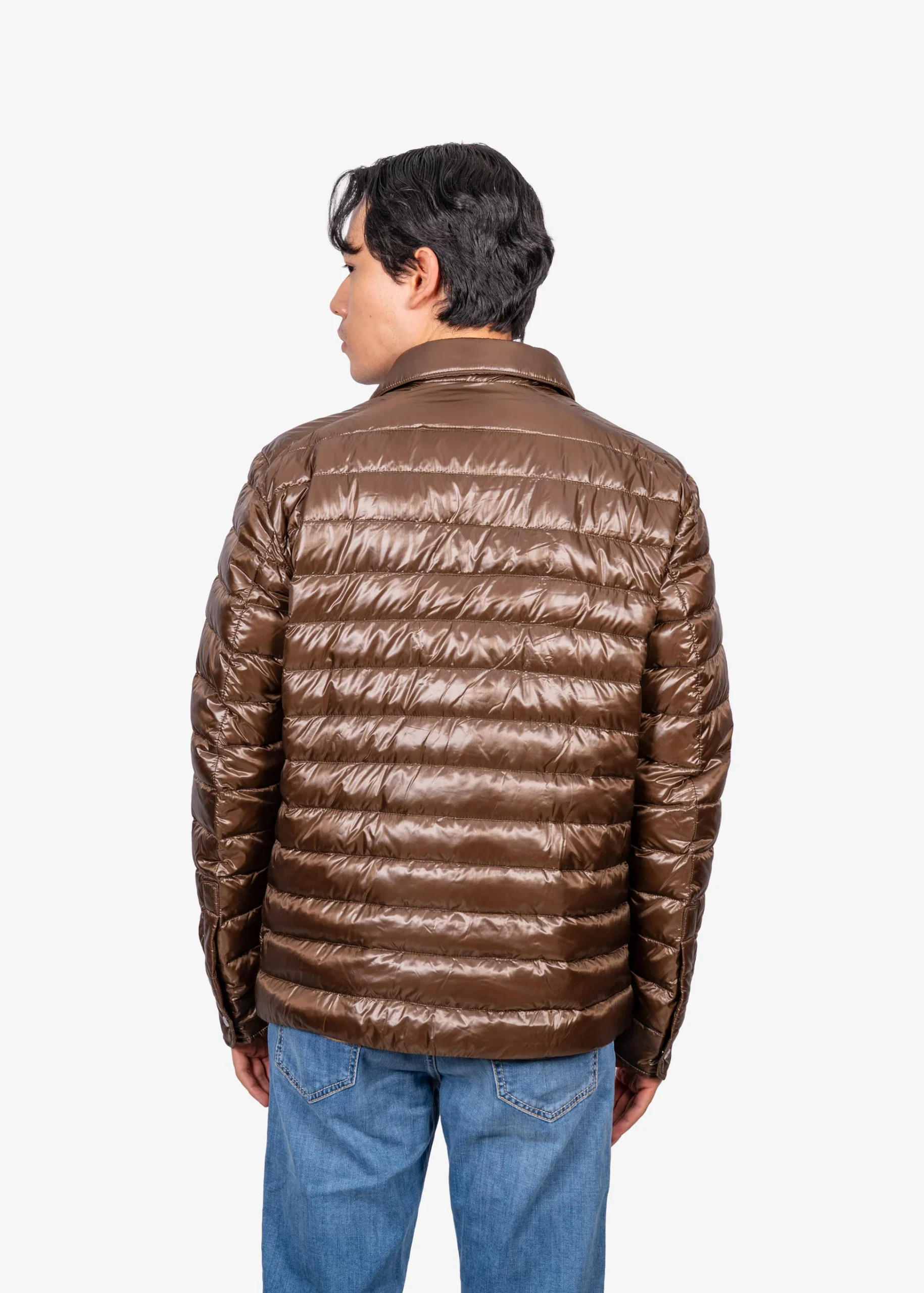 Chaqueta Hombre Café Nylon - Imagen 3