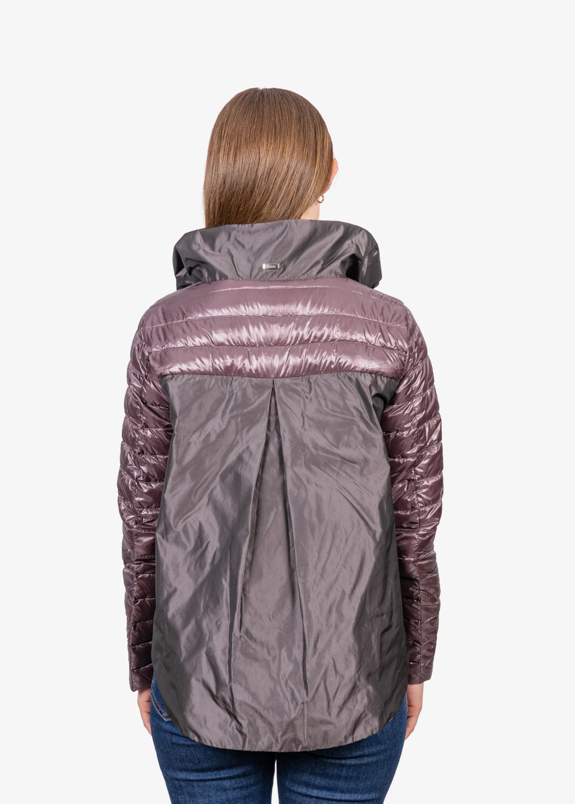 Chaqueta Acolchada Dama Color Uva - Imagen 3