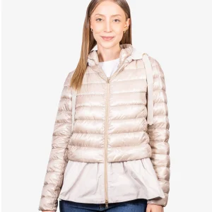 Chaqueta Acolchada Dama Champagne