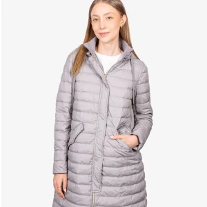 Chaqueta Acolchada Dama Gris