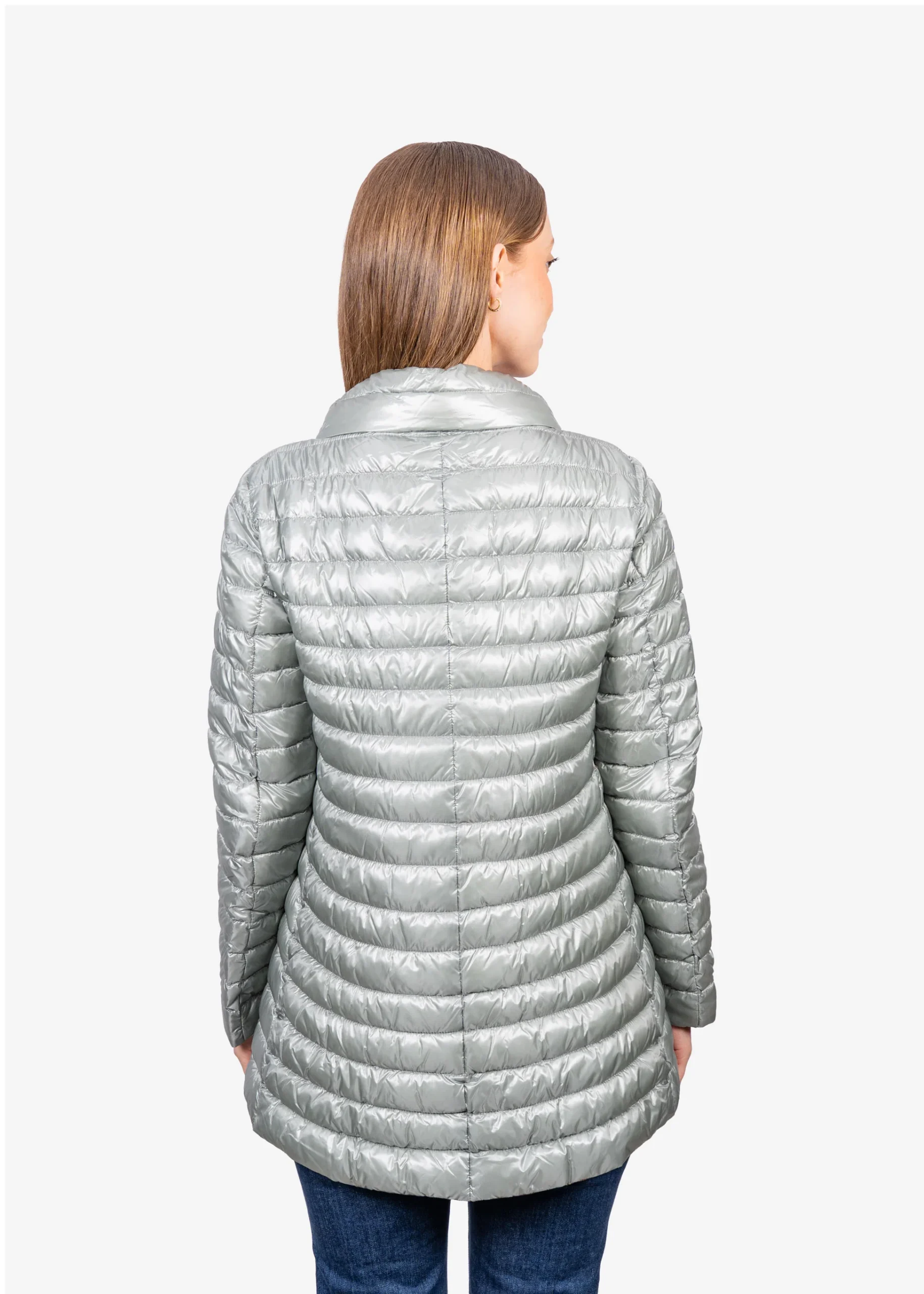 Chaqueta Acolchada Dama Verde Menta - Imagen 3