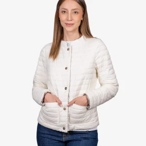 Chaqueta Acolchada Dama Marfil