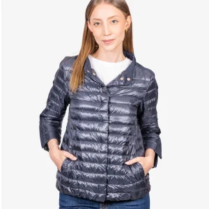 Chaqueta Acolchada Dama Azul Marino
