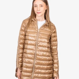 Chaqueta Acolchada Dama Café