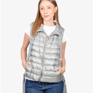 Chaleco Acolchado Dama con Capucha Polvere