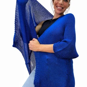 Chaqueta Punto Hilo Azul klein