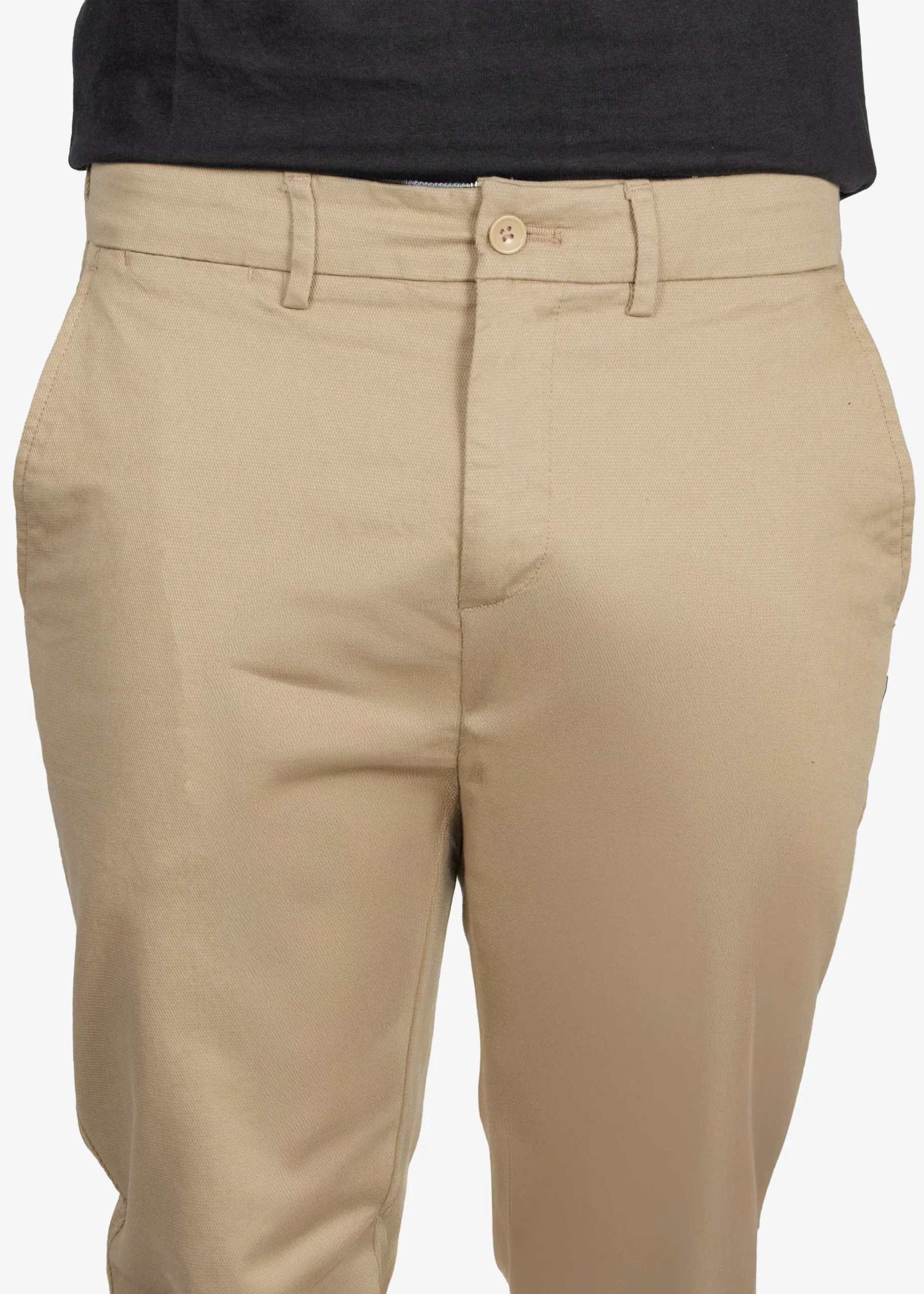 Pantalón Fit Chino Caqui H&B - Imagen 4