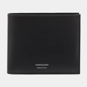 Billetera Clasic Cuero Negro S.F.