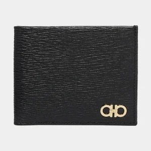 Billetera Bifold Gancini Negra S.F.