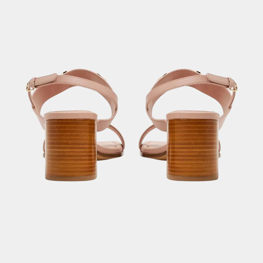 Sandalia Dama Lou 55 Cuero Rosado S.F. - Imagen 3