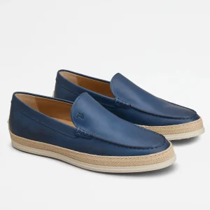 Zapato Mocasín Hombre Azul T.