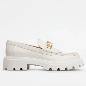 Mocasin Fringed Loafers Mujer Blanco T.