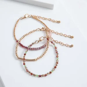 Set Pulseras Estena Burdeo Humana