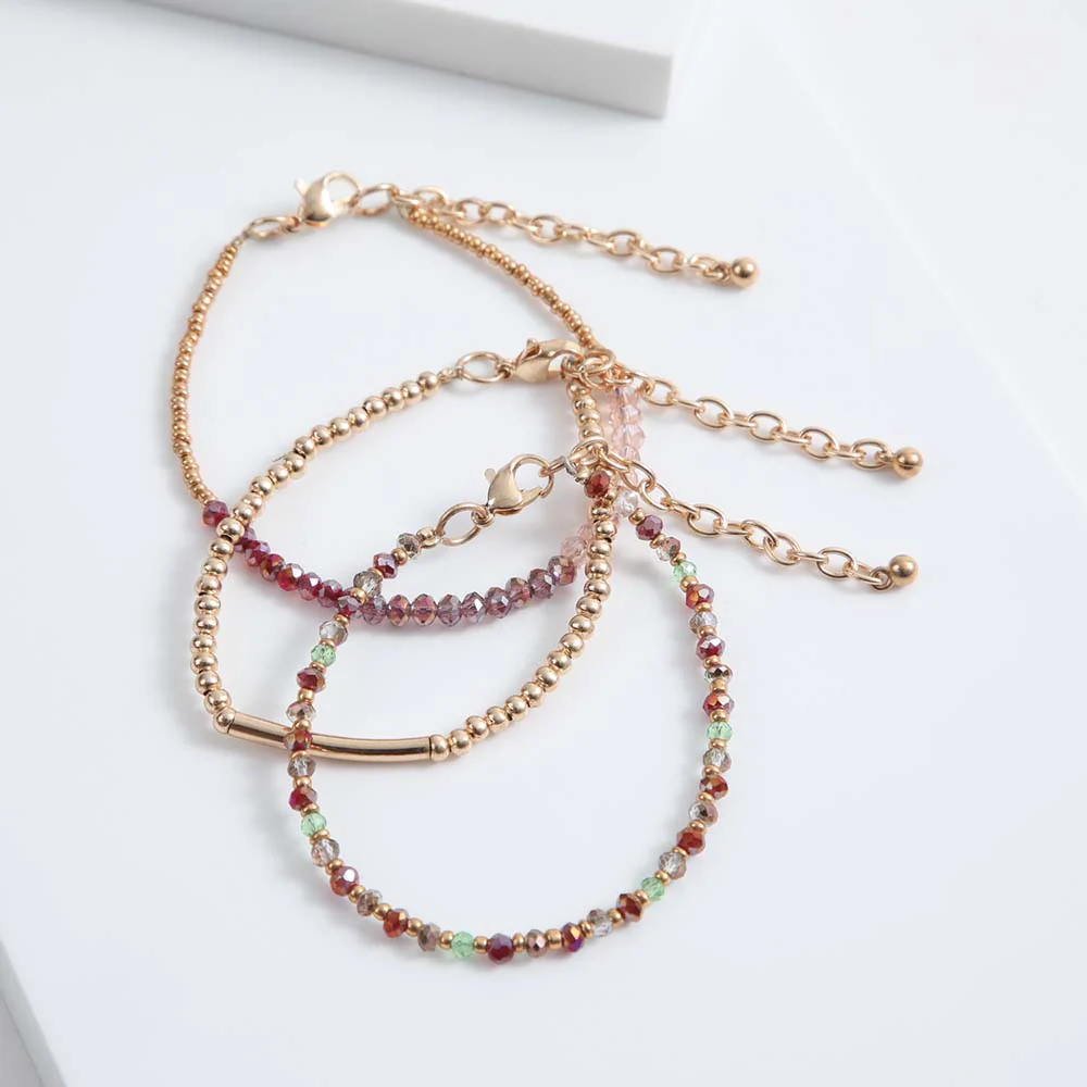 Set Pulseras Estena Burdeo Humana