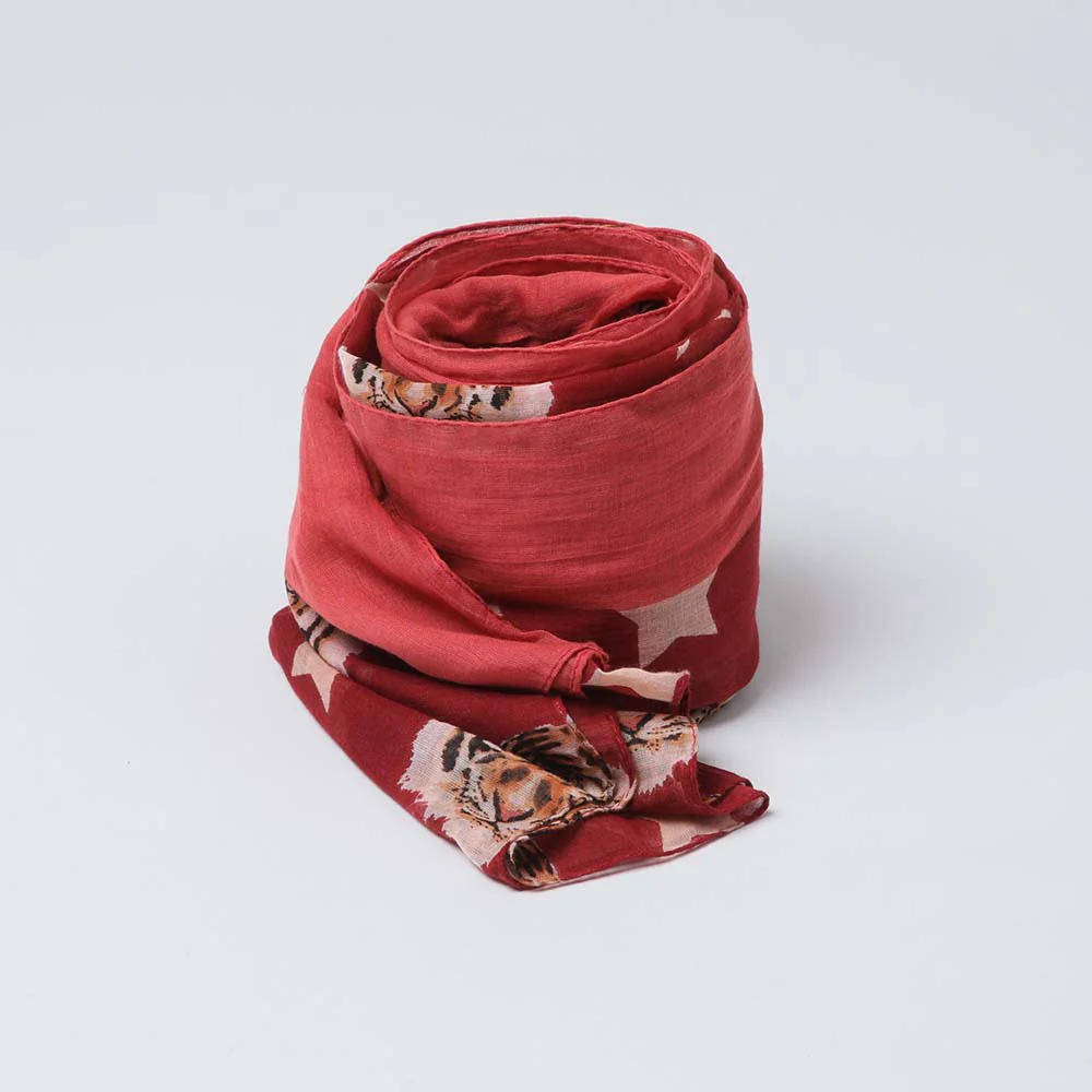 Pañuelo Estampado Cinca Rojo Humana