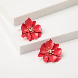 Aros Pegado Flowered Psychodelia Fucsia Tatienne