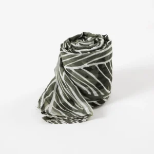 Pañuelo Estampado Ginkgo Verde i-D