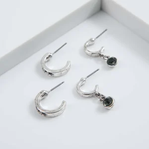 Set Aros Gaye Plateados i-D