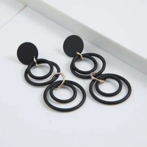 Aros Largos Agnes Negros i-D