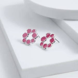 Aros Pegado Campanilla Rosado Humana