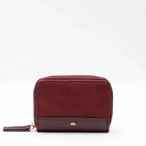 Billetera Chica Burdeo Carmine i-D