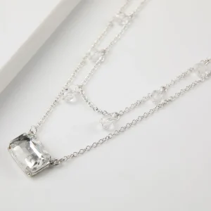 Set Collar Y Aros Dominga Plateado Humana