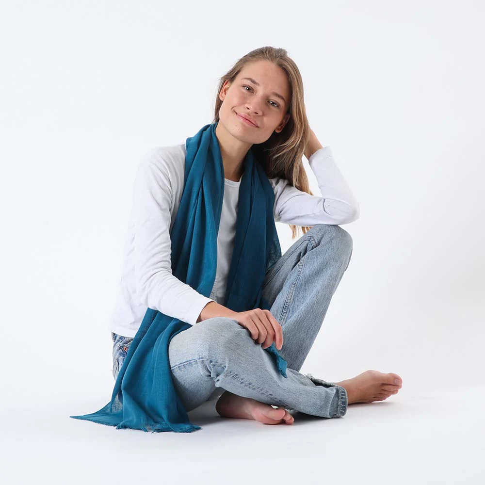 Pañuelo Liso Oleiros Turquesa Humana - Imagen 3