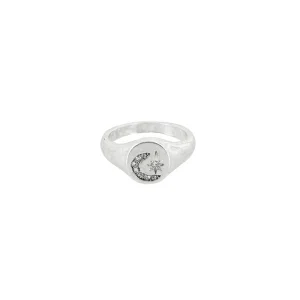 Anillo Grueso Pinky 5 Plateado Tatienne