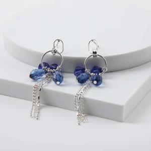 Aros Largo Colette Azul Tatienne