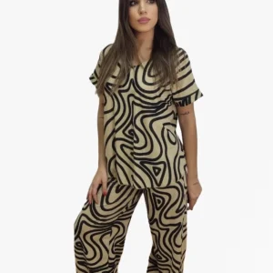 Pantalon Lurex Linea Curva