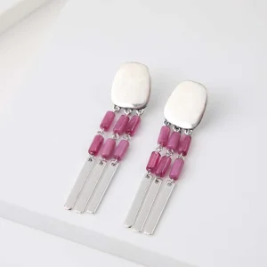 Aros Largo Siempreviva Rosado Humana