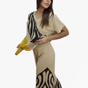 Pantalon Lurex Zebra