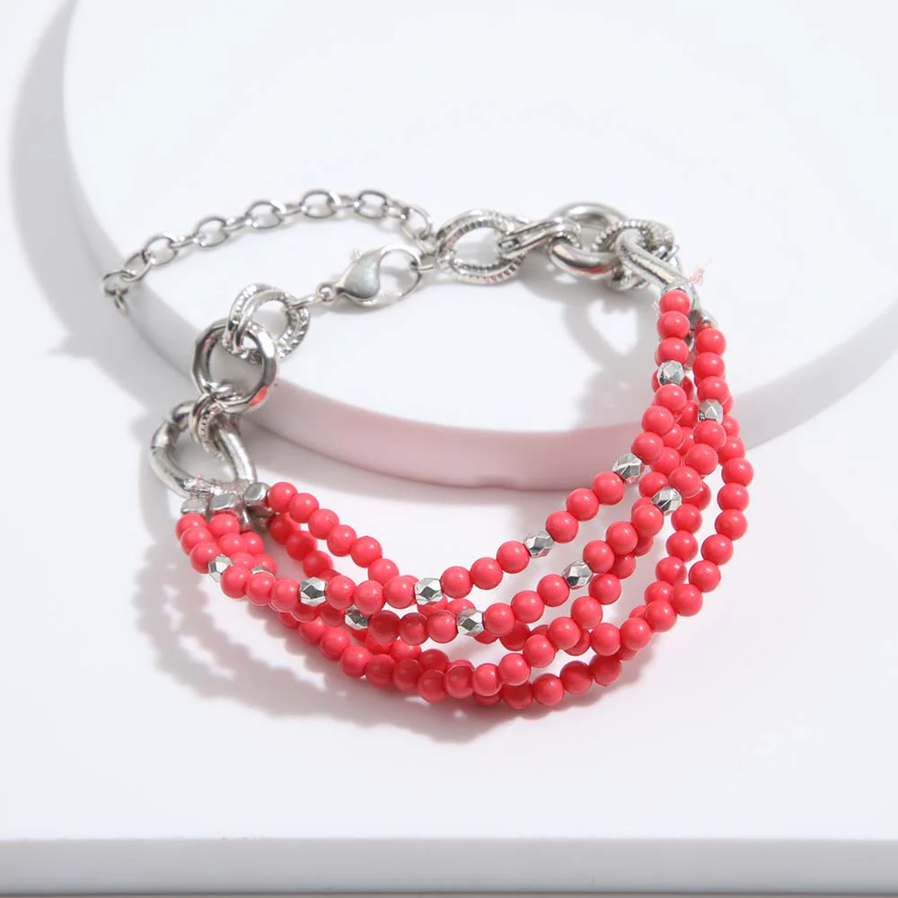Pulsera Blanda Ronda Fucsia Humana